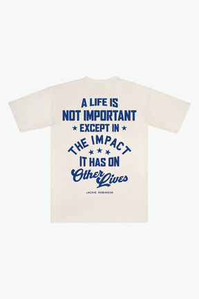 P/C x Jackie Robinson: Vintage Heavyweight T-Shirt - Elfenbein