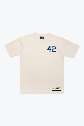 P/C x Jackie Robinson: Vintage Heavyweight T-Shirt - Elfenbein