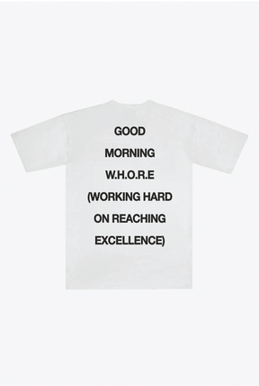 Good Morning Heavyweight T-Shirt - White