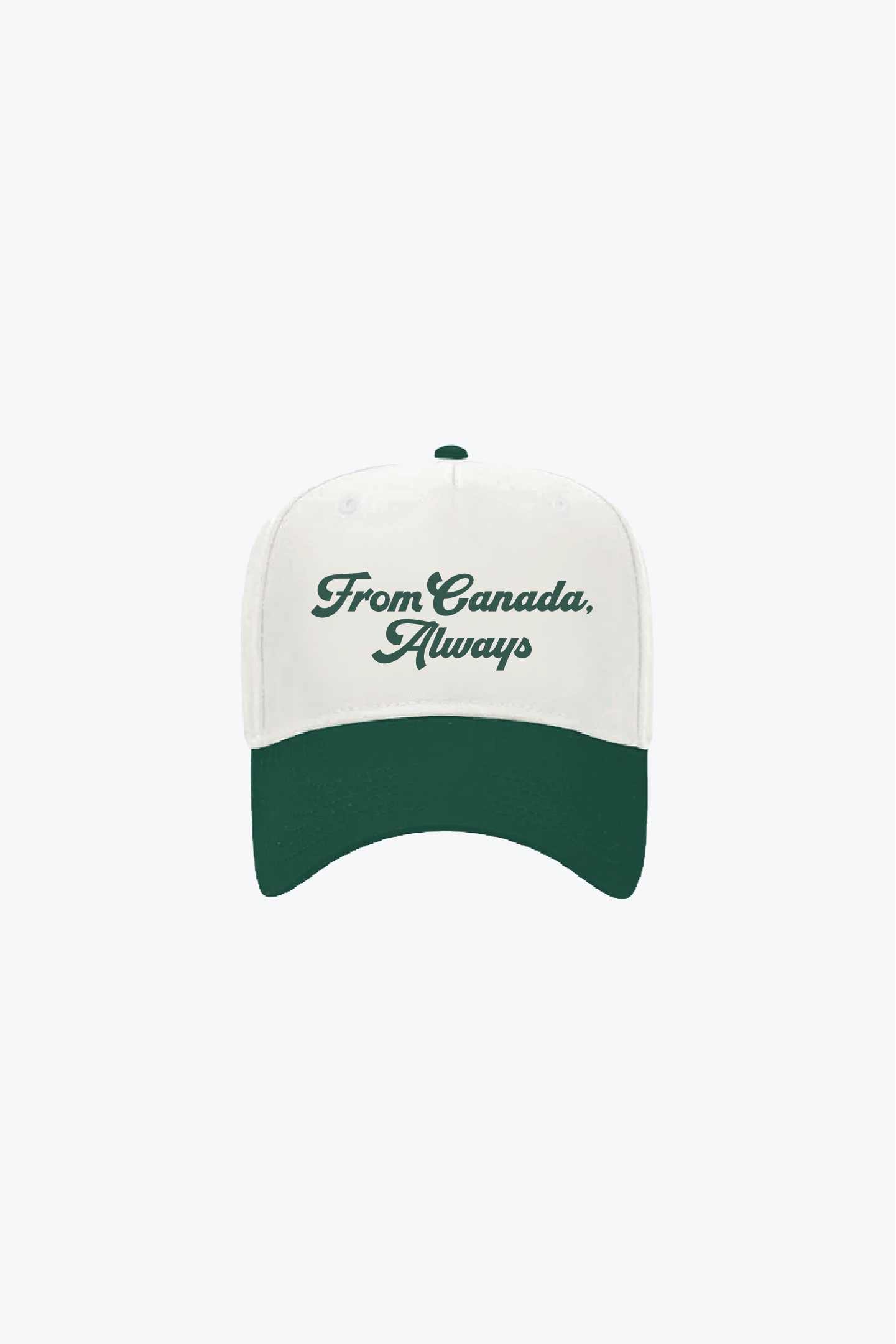 P/C x John Tavares From Canada Two Tone A-Frame Cap - Forest Green / Ivory