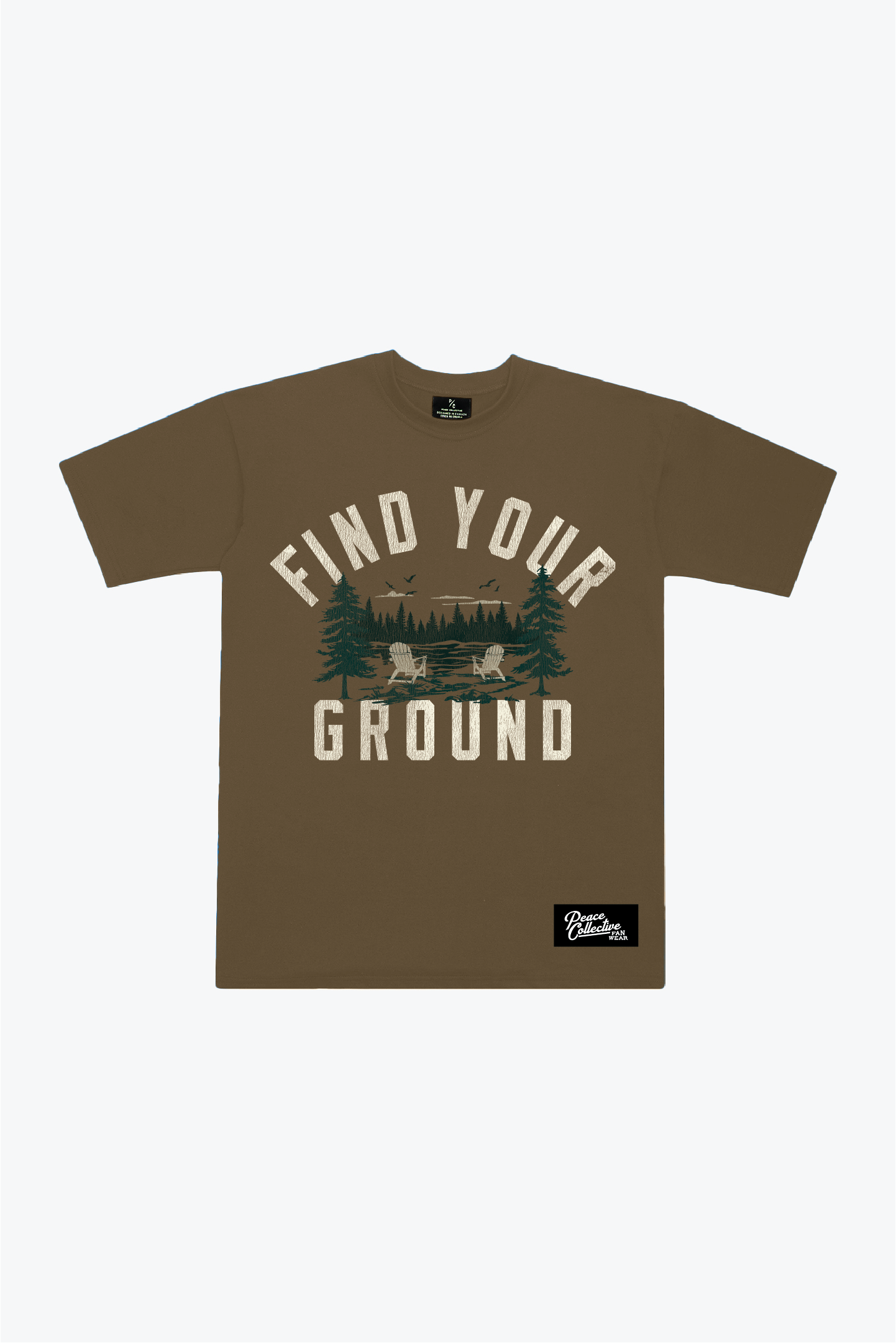 P/C x John Tavares: Find Your Ground Heavyweight T-Shirt - Walnut