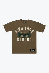P/C x John Tavares: Find Your Ground Heavyweight T-Shirt - Walnut