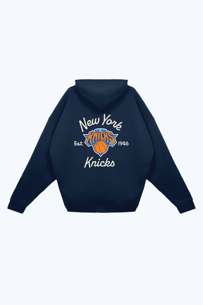New York Knicks Fanleisure Heavyweight Hoodie - True Navy