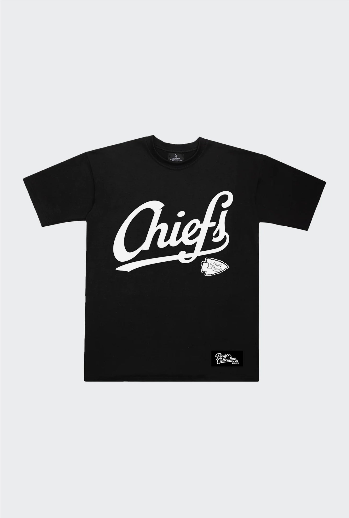 Kansas City Chiefs Script Heavyweight T-Shirt - Black