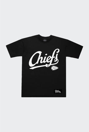 Kansas City Chiefs Script Heavyweight T-Shirt - Black