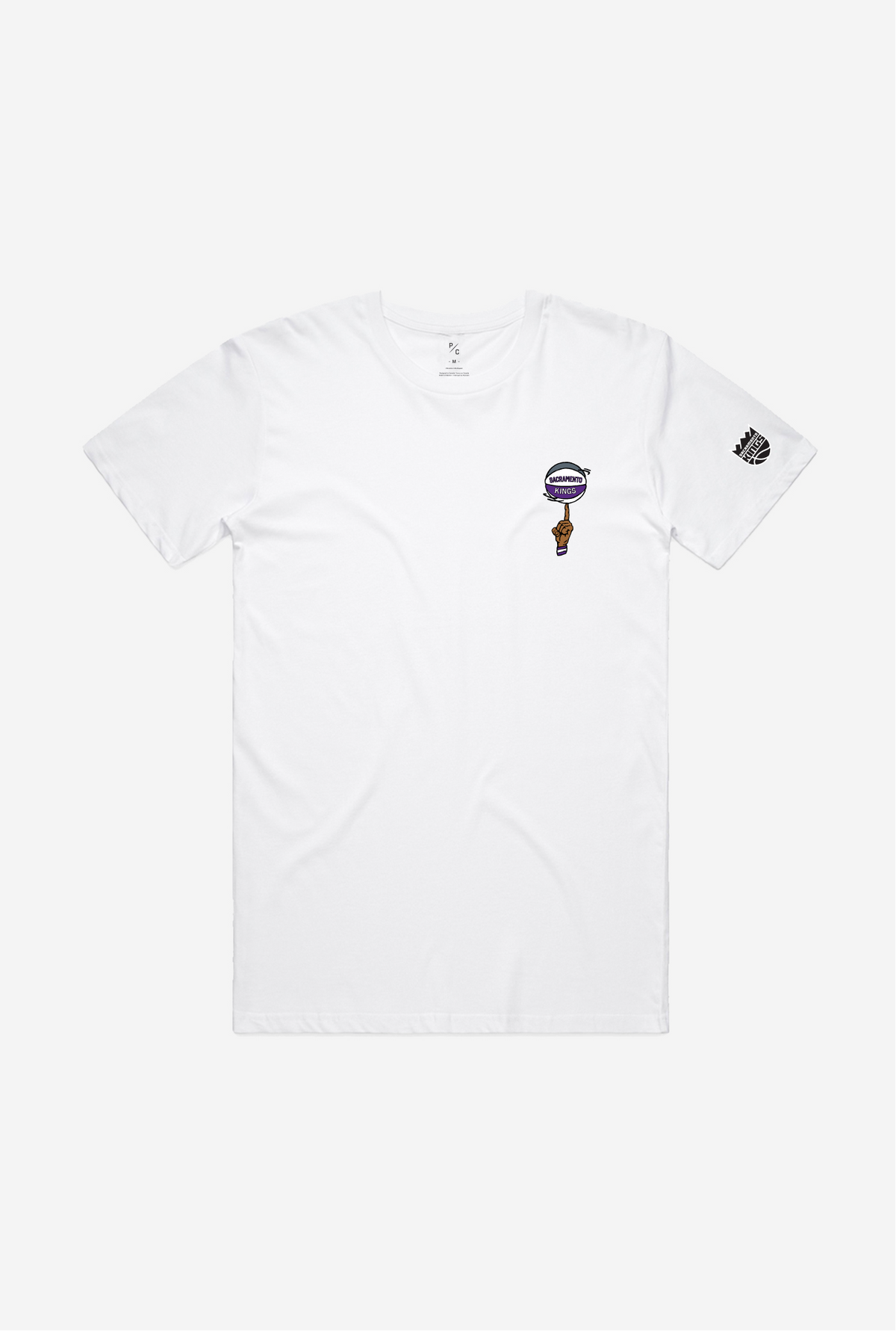 Sacramento Kings Spinning Ball T-Shirt - White