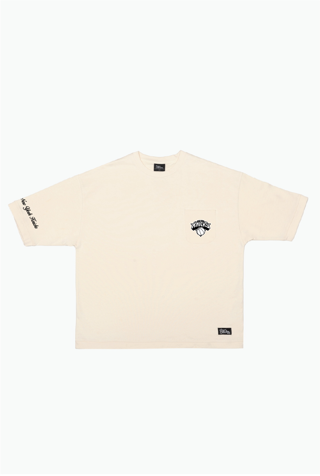 T-shirt New York Knicks Preppy Heavyweight à poche - Ivoire
