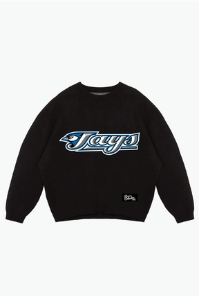 Toronto Blue Jays Vintage Knit Sweater - Black