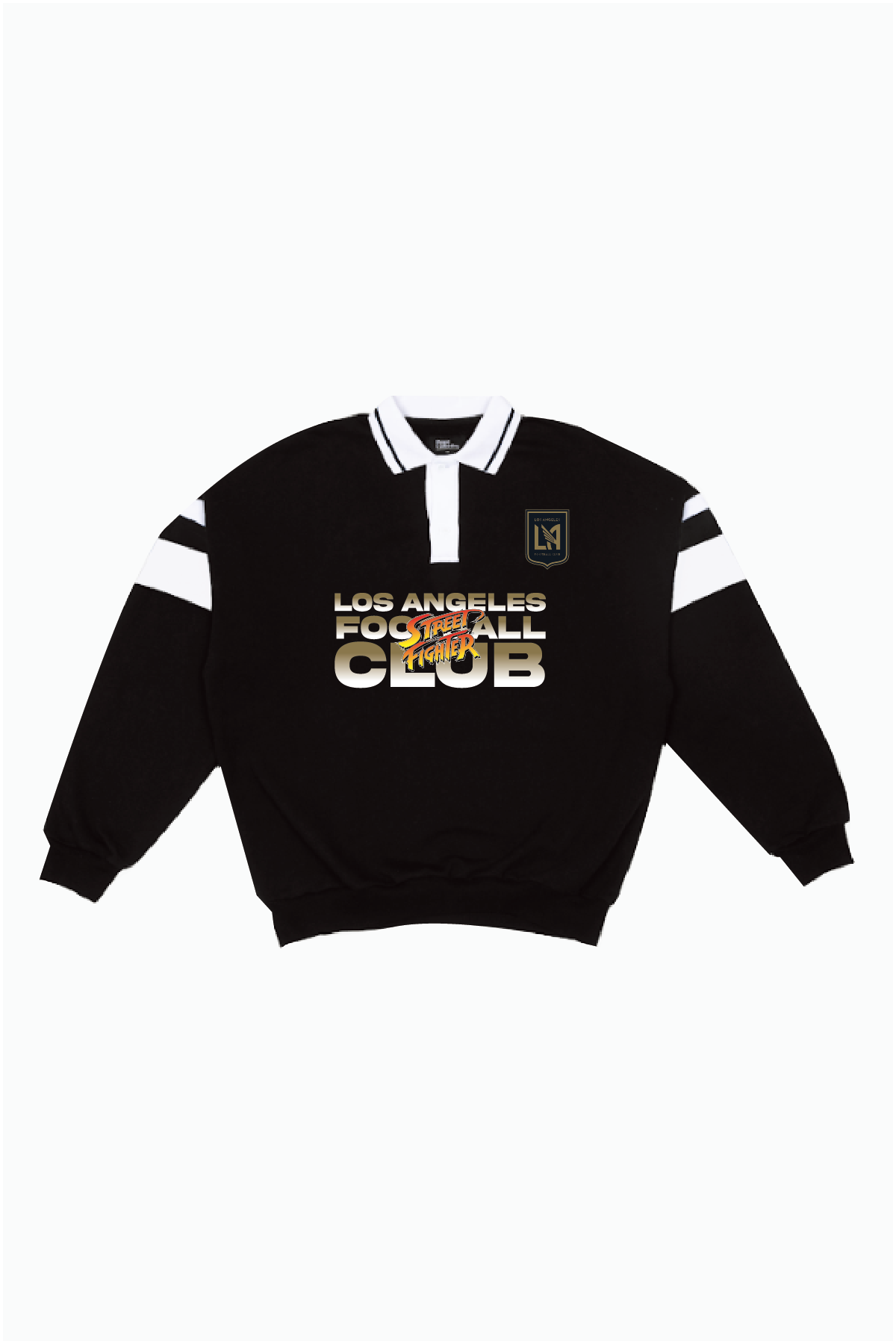 Los Angeles FC x Street Fighter Oversized Rugby - Black / White
