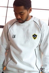 Los Angeles Galaxy Heavyweight Piping Crewneck - Ash