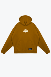 Los Angeles Lakers Fanleisure Heavyweight Hoodie - Washed Brown