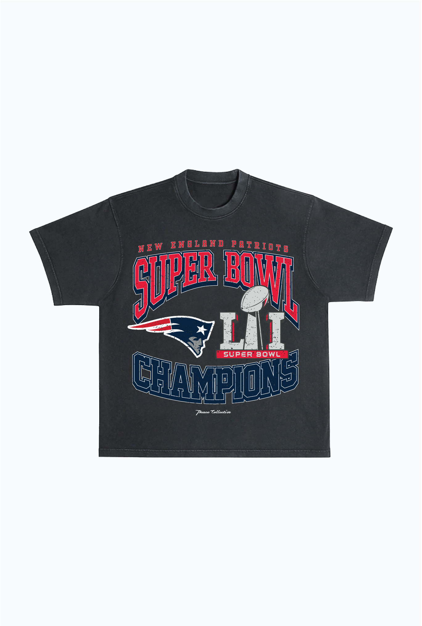 New England Patriots Super Bowl LI Heavyweight T-Shirt - Black