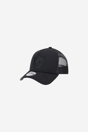 Las Vegas Raiders 9FORTY A-Frame All Day Trucker - Black/Black