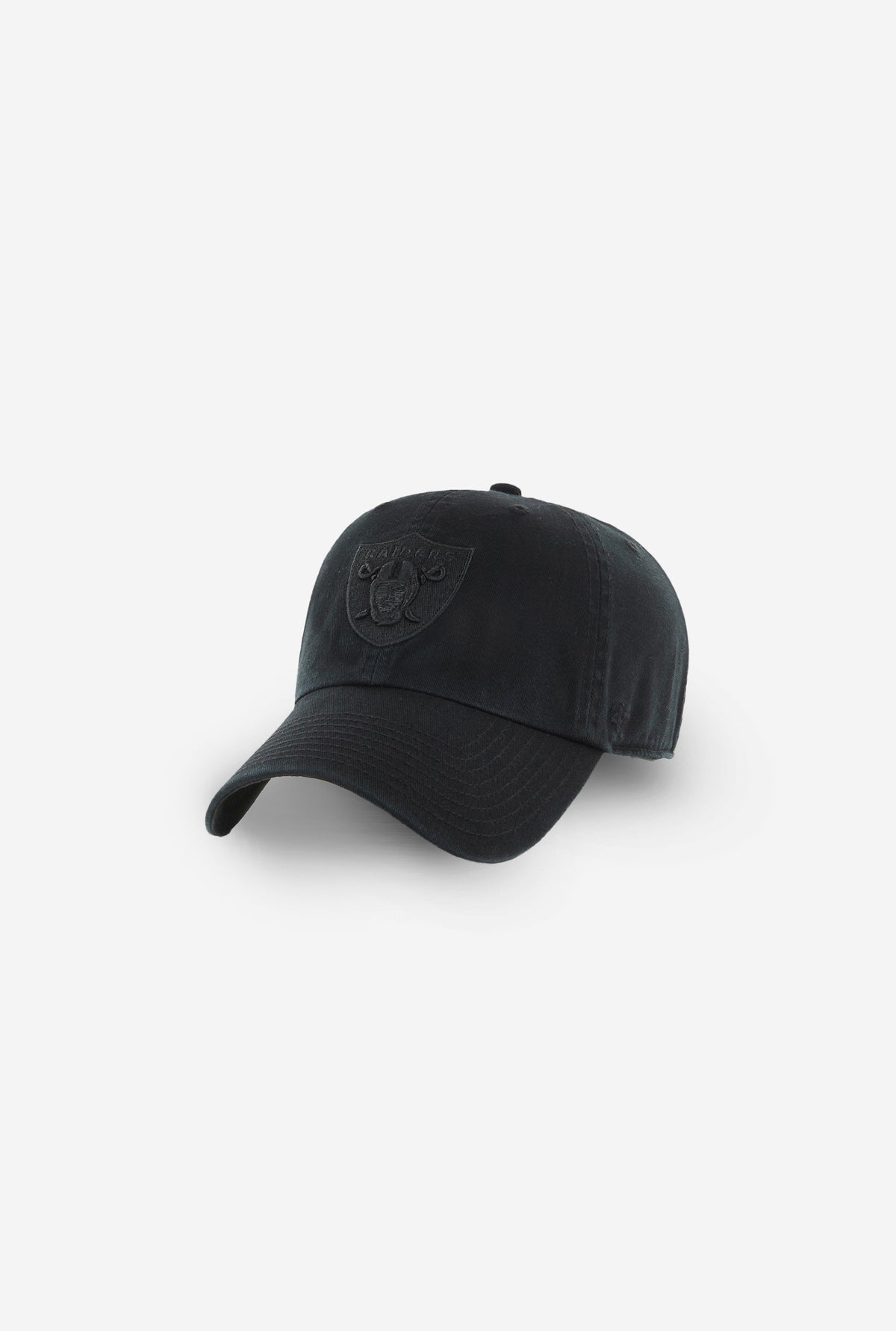 Las Vegas Raiders Clean Up Cap - Black On Black