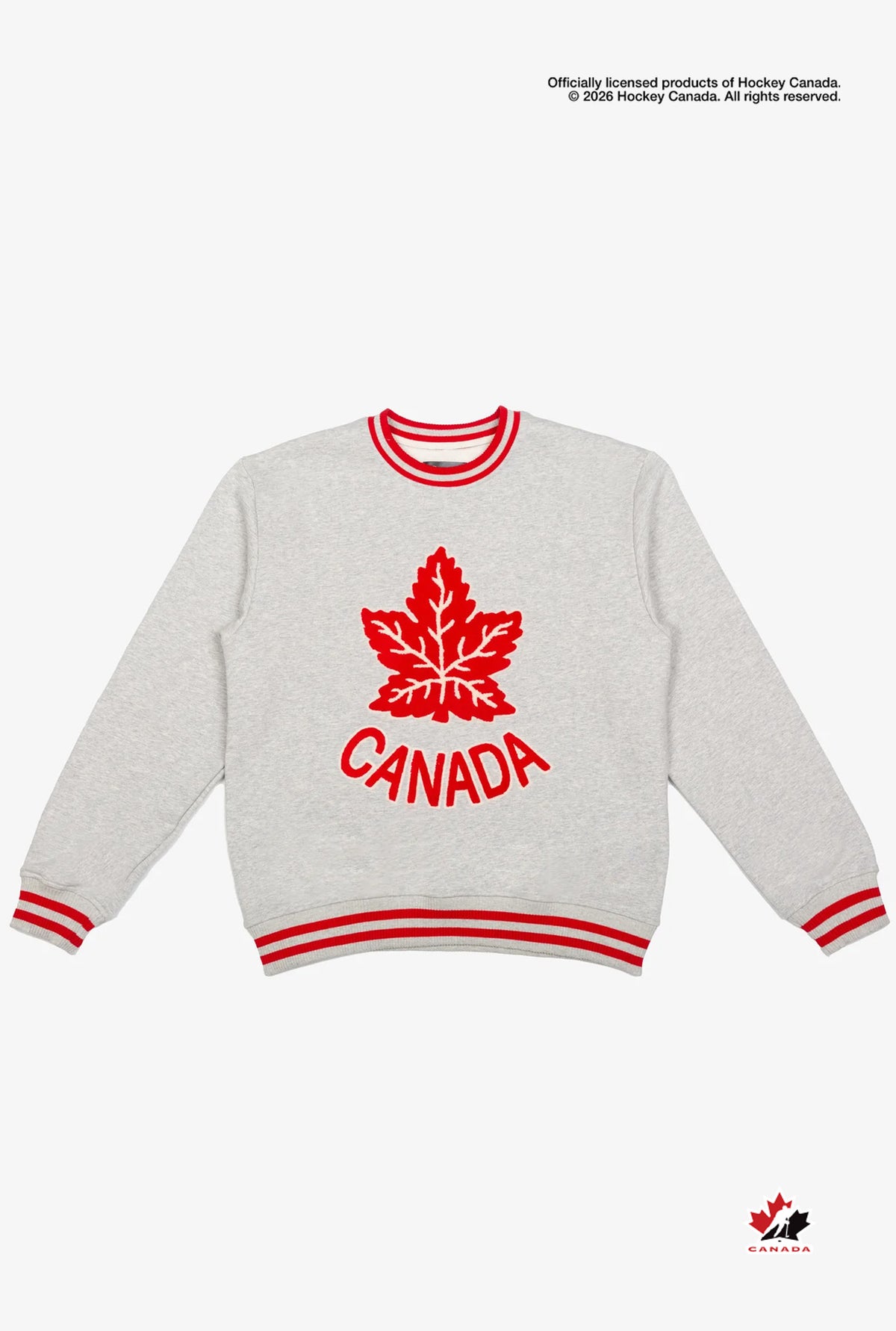 Hockey Canada Heavyweight Crewneck - Grey Melange