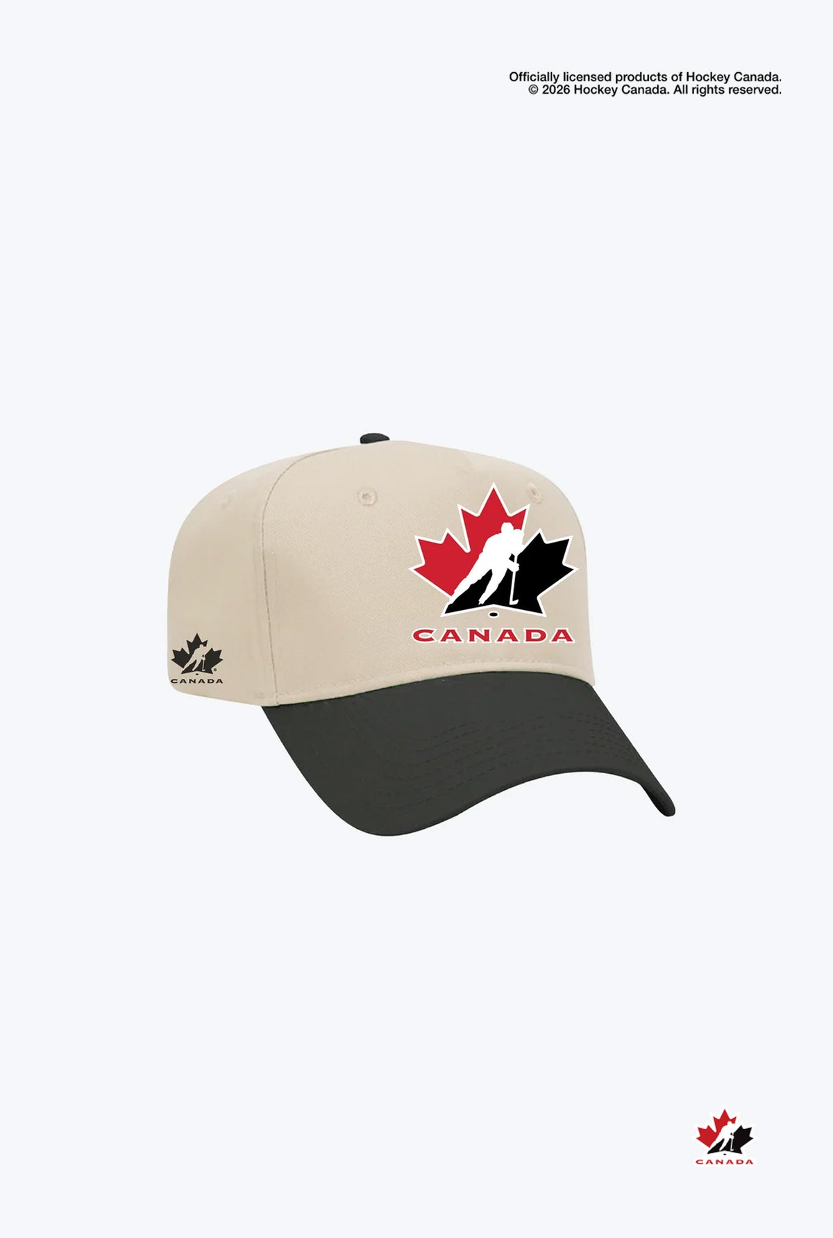 Hockey Canada A-Frame Cap - Ivory / Black