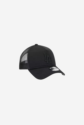 Los Angeles Dodgers 9FORTY A-Frame Trucker - Black/Black