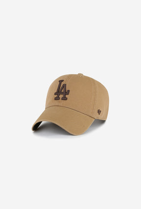 Los Angeles Dodgers Clean Up Cap - Dune/Chocolate