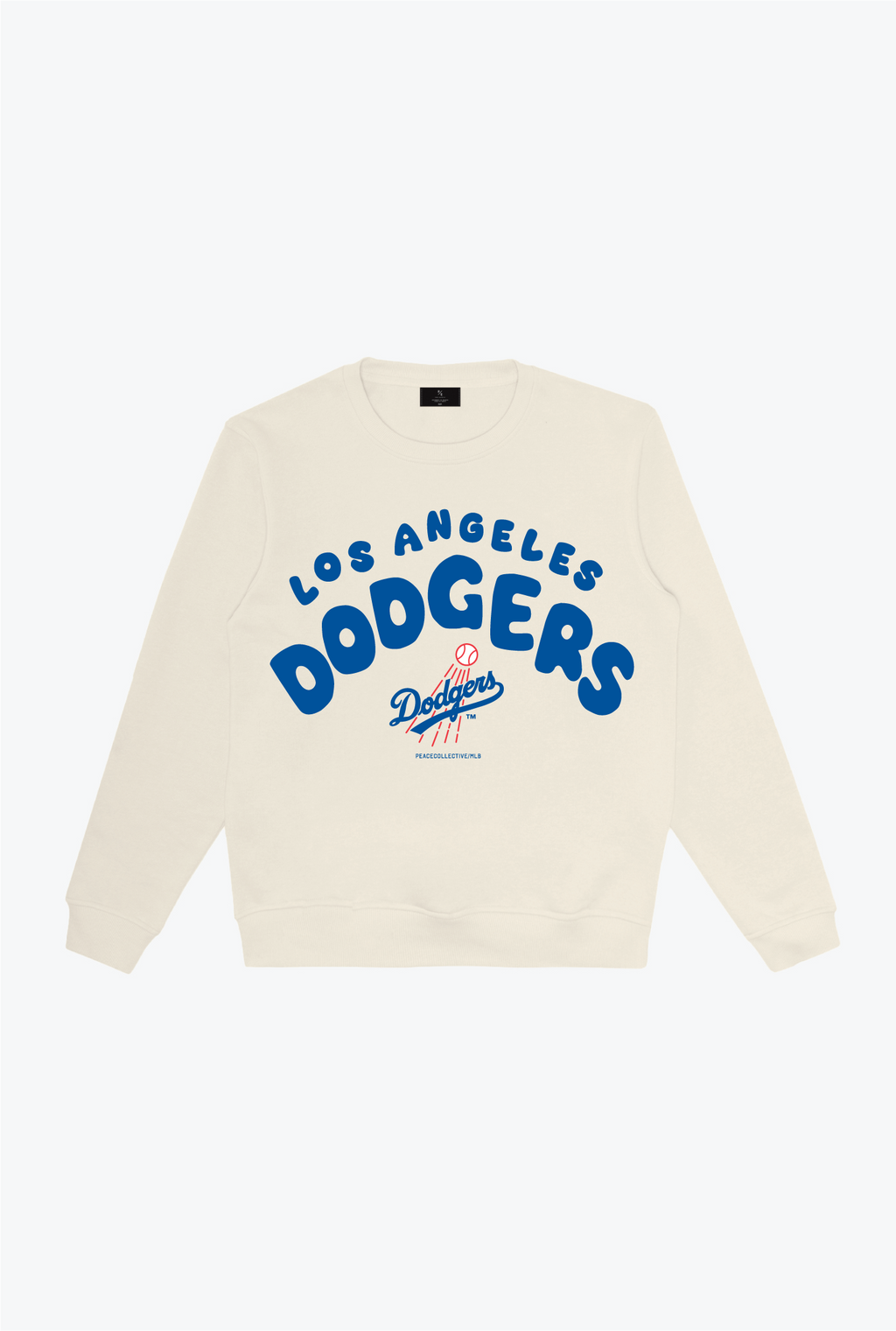 Los Angeles Dodgers Bubble Crewneck Ivory L