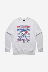 Toronto Blue Jays ALCS 2025 Champions Crewneck - Ash
