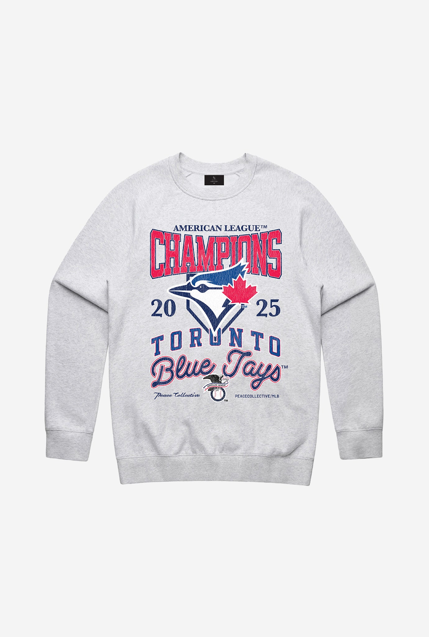 Toronto Blue Jays ALCS 2025 Champions Crewneck - Ash