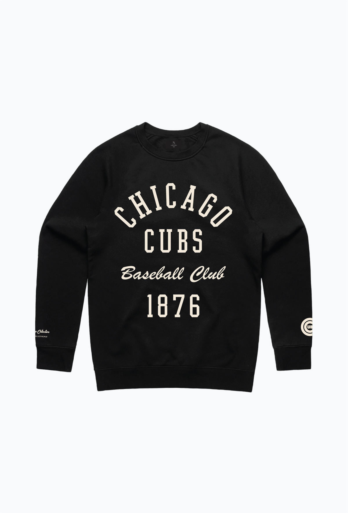 Chicago Cubs Heavyweight Crewneck - Black