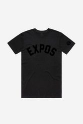 Montreal Expos Collegiate Tonal T-Shirt - Black