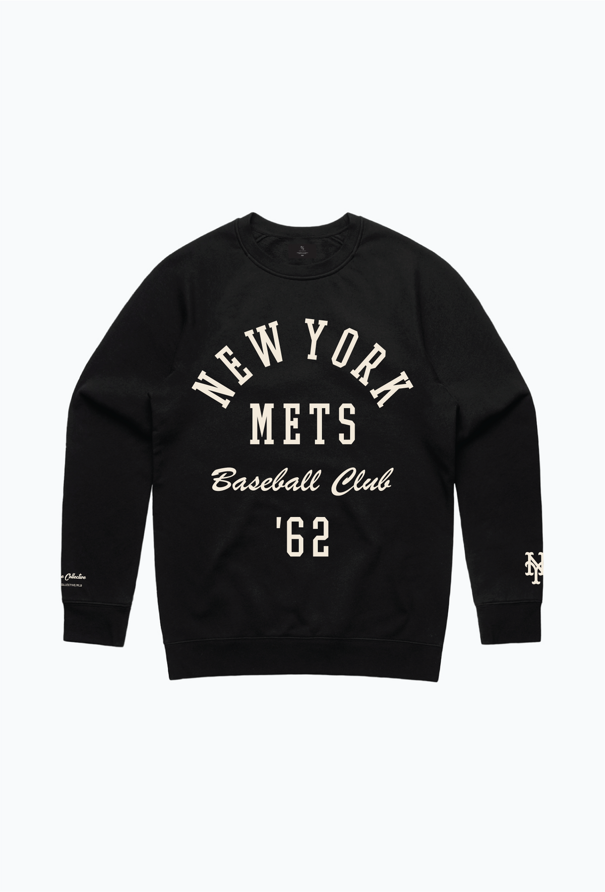 New York Mets Heavyweight Crewneck - Black