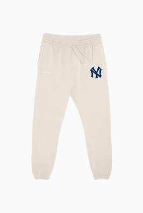 New York Yankees Heavyweight Jogger - Ivory