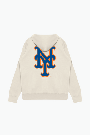 New York Mets Heavyweight Hoodie - Ivory