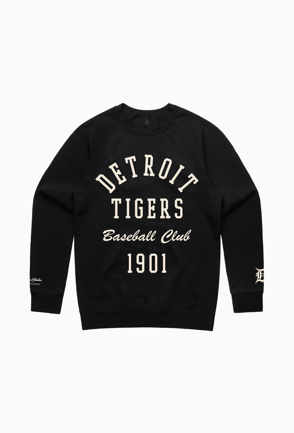 Detroit Tigers Heavyweight Crewneck - Black