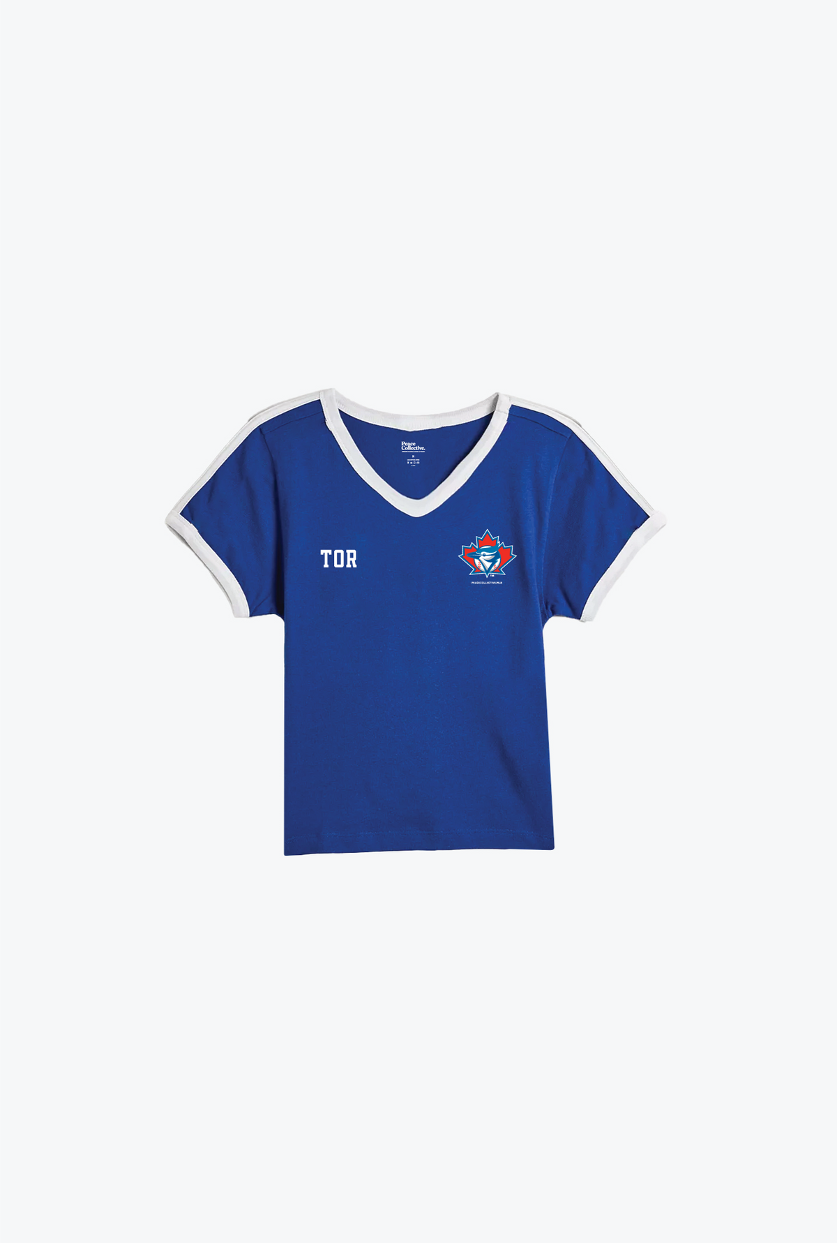 Toronto Blue Jays TO Running V-Neck Baby Tee - Royal