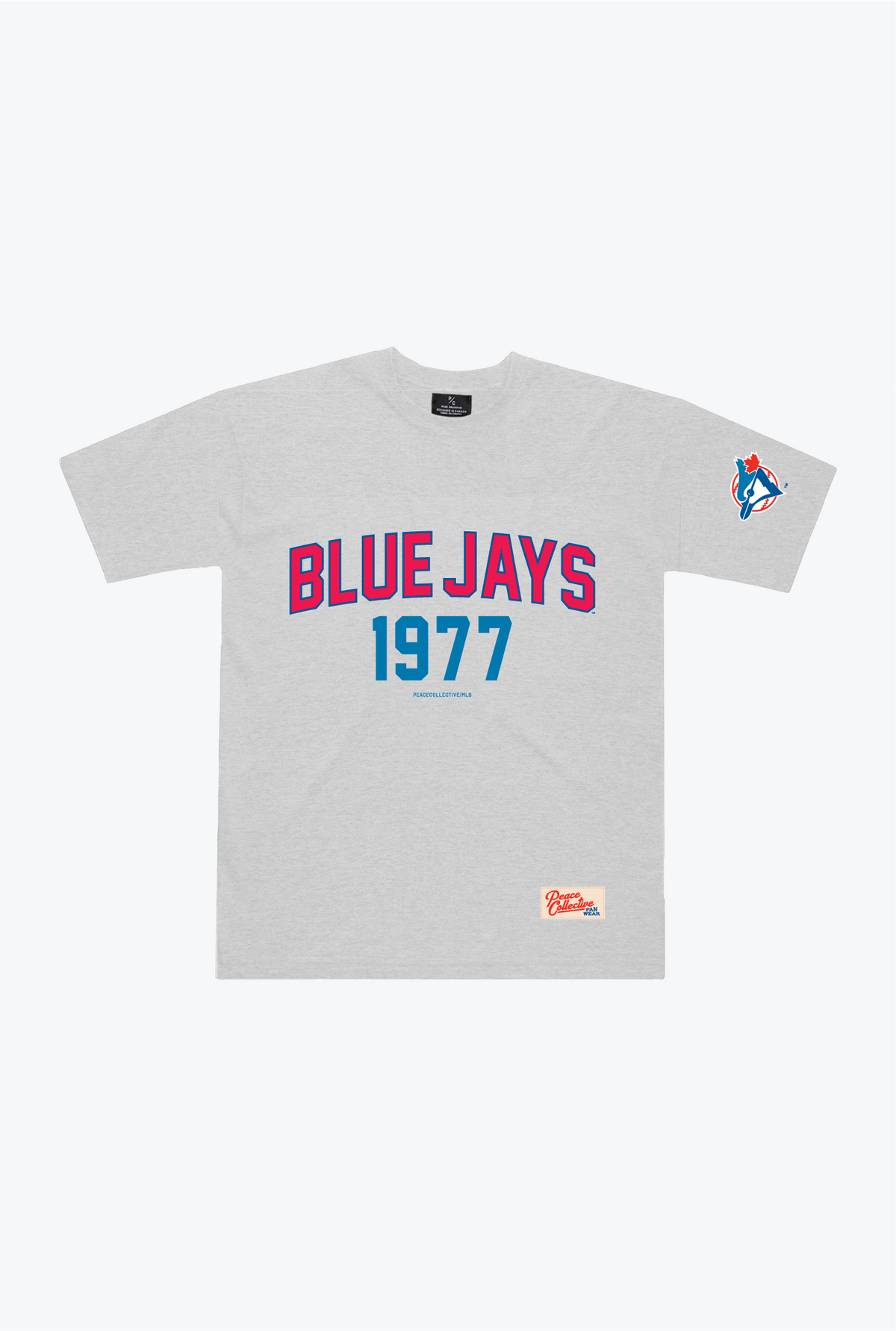 Toronto Blue Jays 1977 Heavyweight T-Shirt - Grey