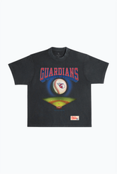 Cleveland Guardians Field Heavyweight Garment Dyed T-Shirt - Black