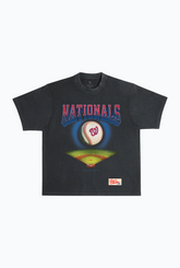 Washington Nationals Field Heavyweight Garment Dyed T-Shirt - Black