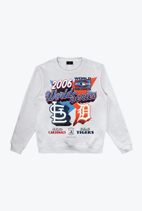 2006 World Series: Detroit Tigers Vs. St. Louis Cardinals Crewneck - Ash