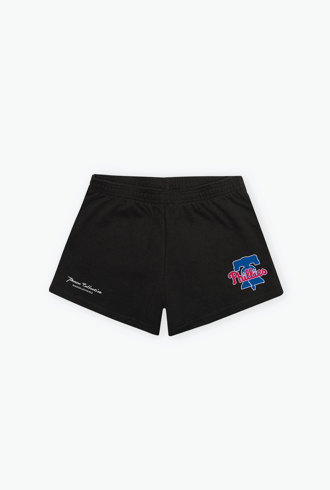 Philadelphia Phillies Logo Women's Fleece Shorts - Black