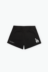 Los Angeles Dodgers Women's Fleece Shorts - Black