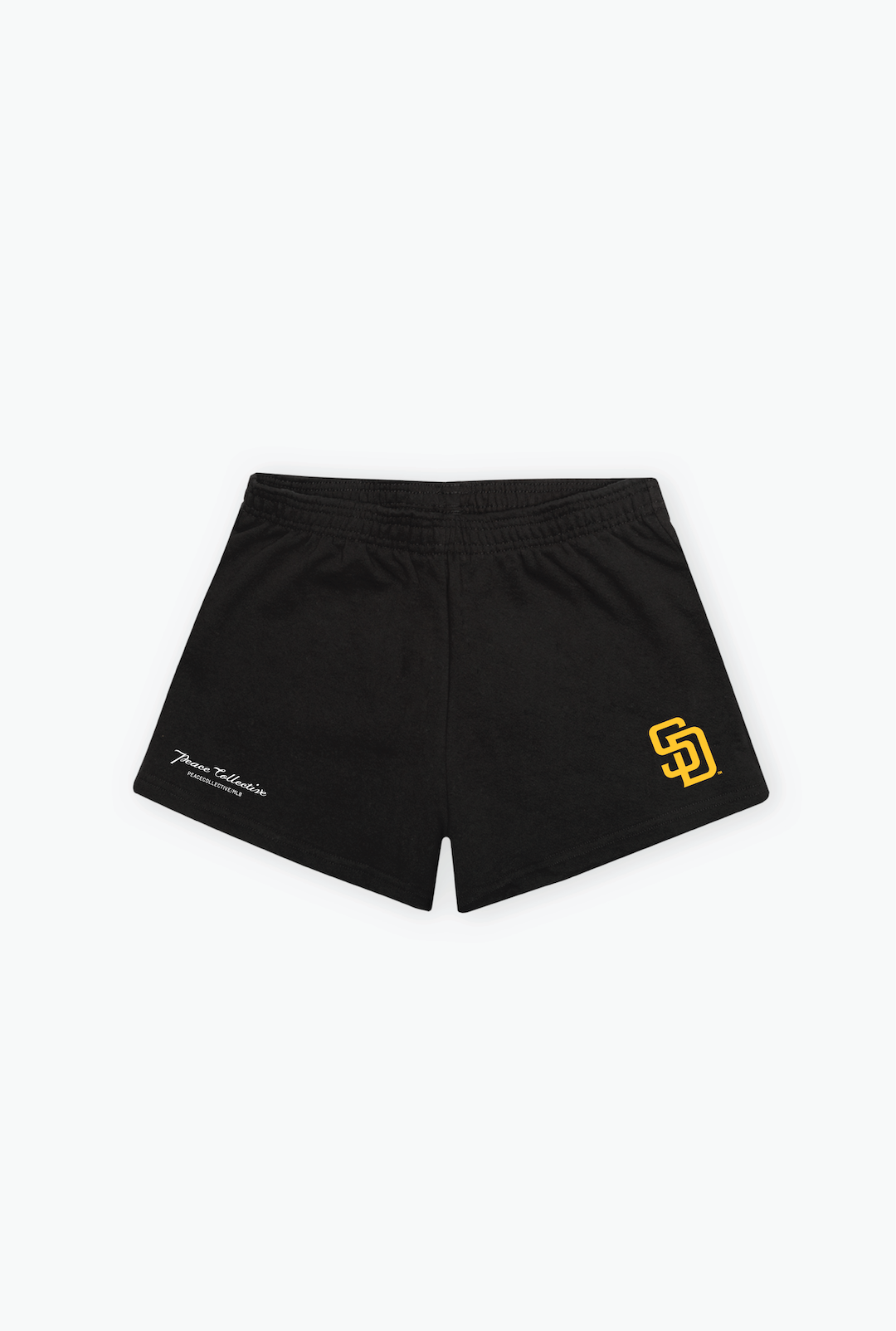 San Diego Padres Women's Fleece Shorts - Black