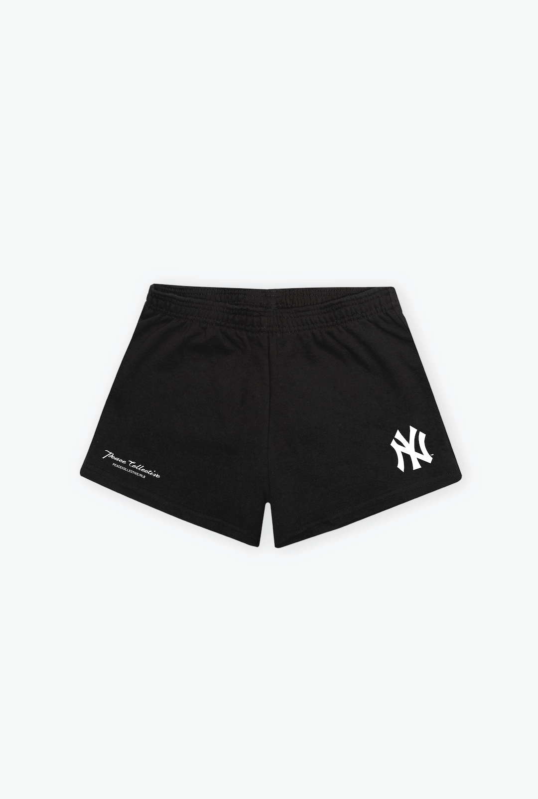 New York Yankees Women's Fleece Shorts - Black