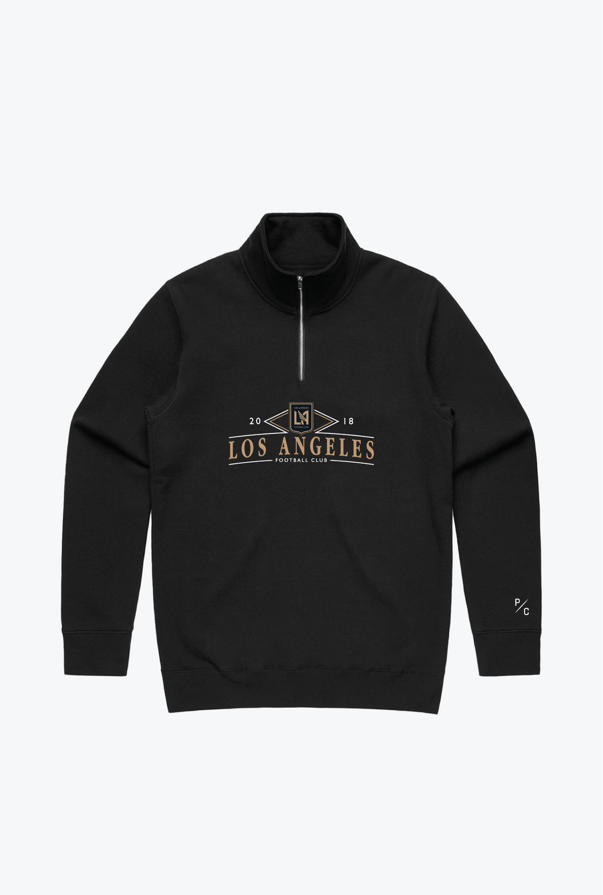 Los Angeles FC Vintage 1/4 Zip - Black