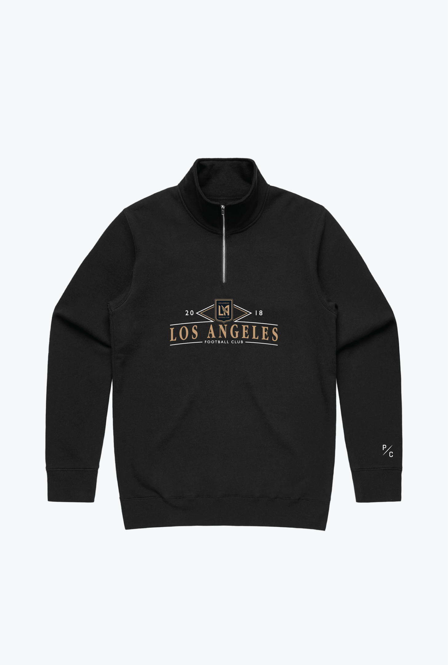 Los Angeles FC Vintage 1/4 Zip - Black