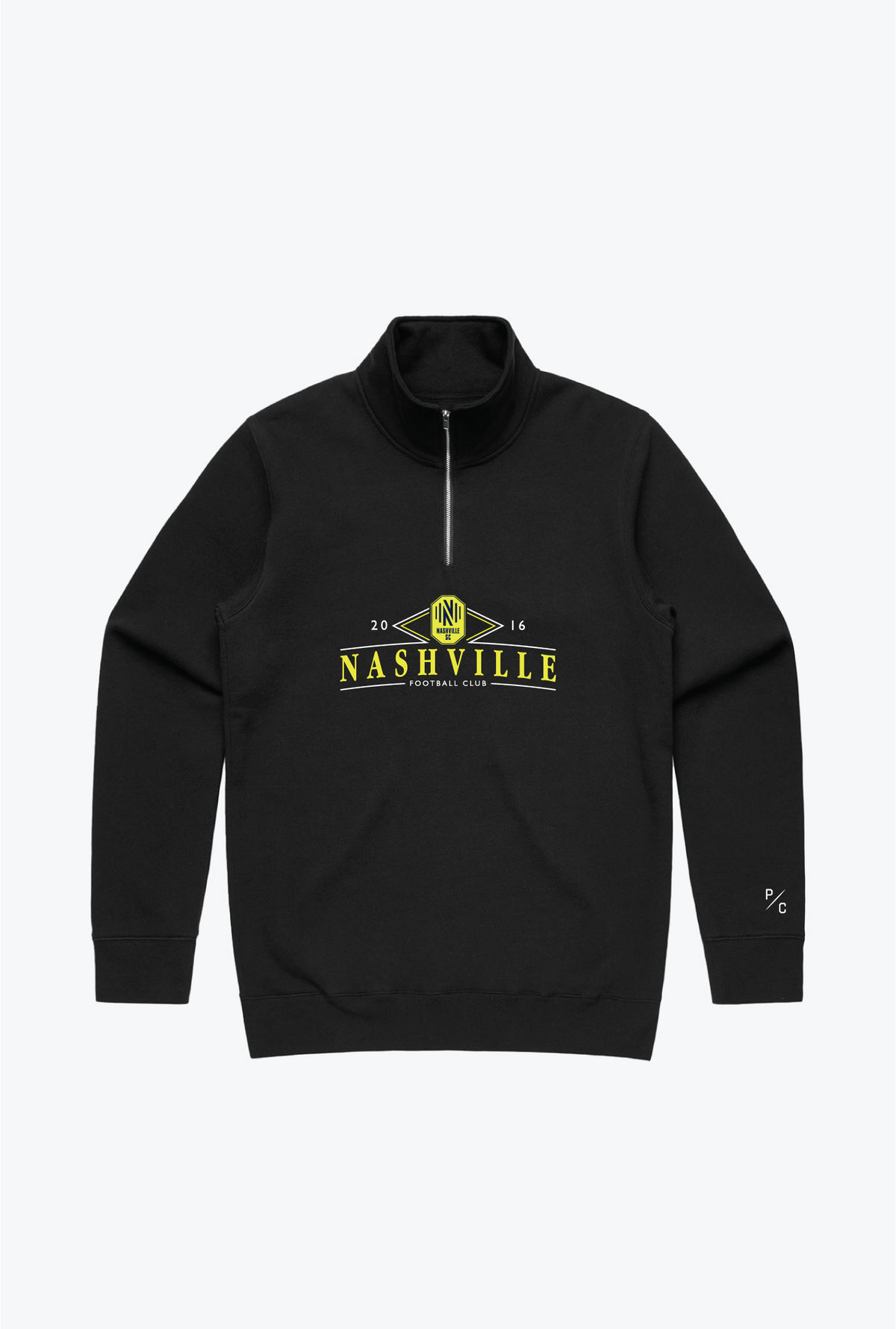 Nashville SC Vintage 1/4 Zip - Black