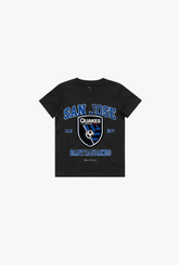 San Jose Earthquakes Vintage Washed Kids T-Shirt - Black