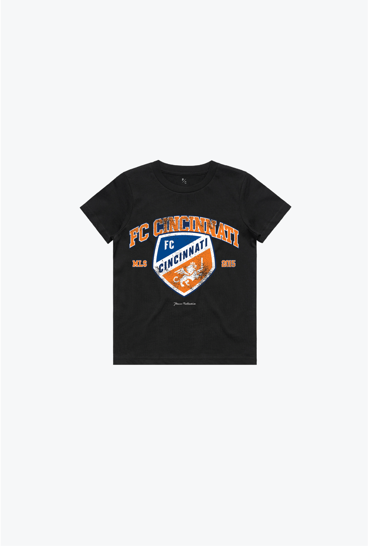 FC Cincinnati Vintage Washed Kids T-Shirt - Black