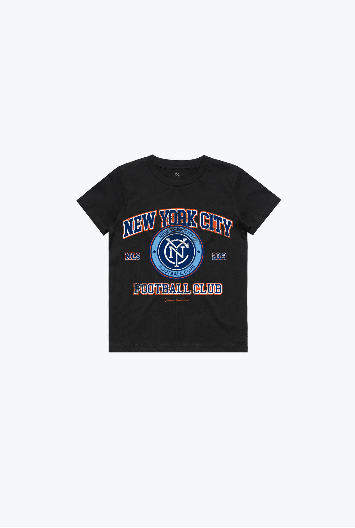 New York City FC Vintage Kids T-Shirt - Black