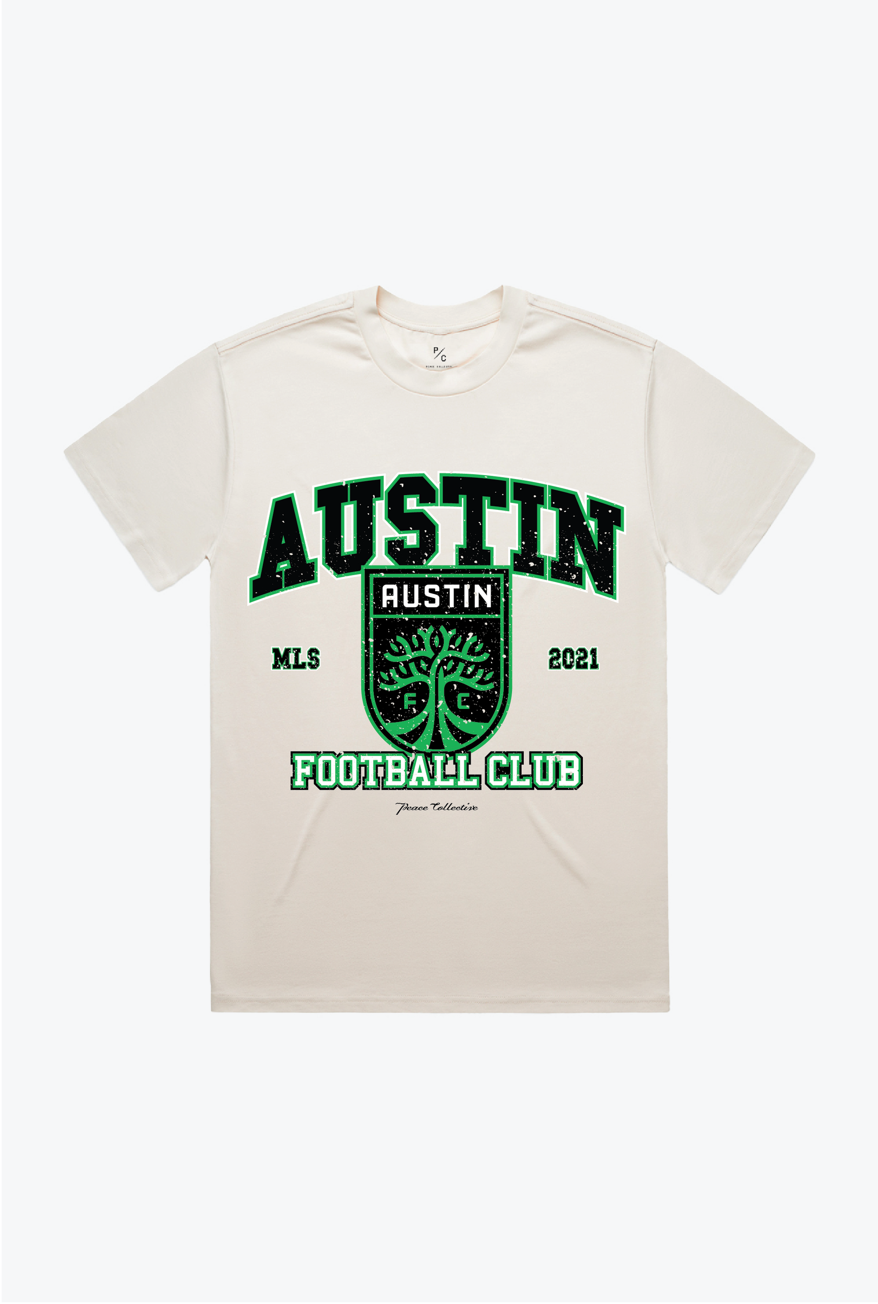 Austin FC Vintage Washed T-Shirt - Ivory