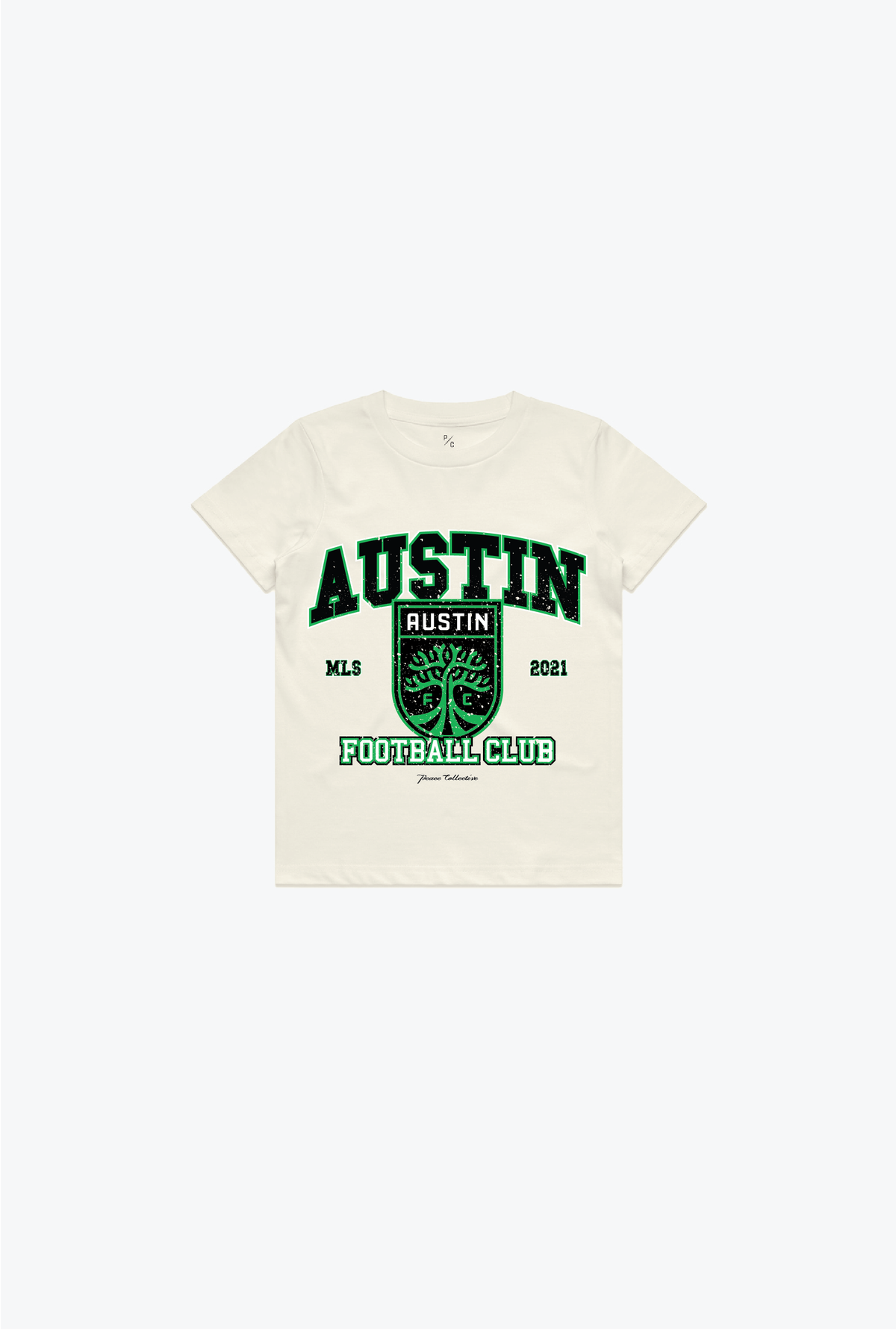 Austin FC Vintage Washed Kids T-Shirt - Ivory