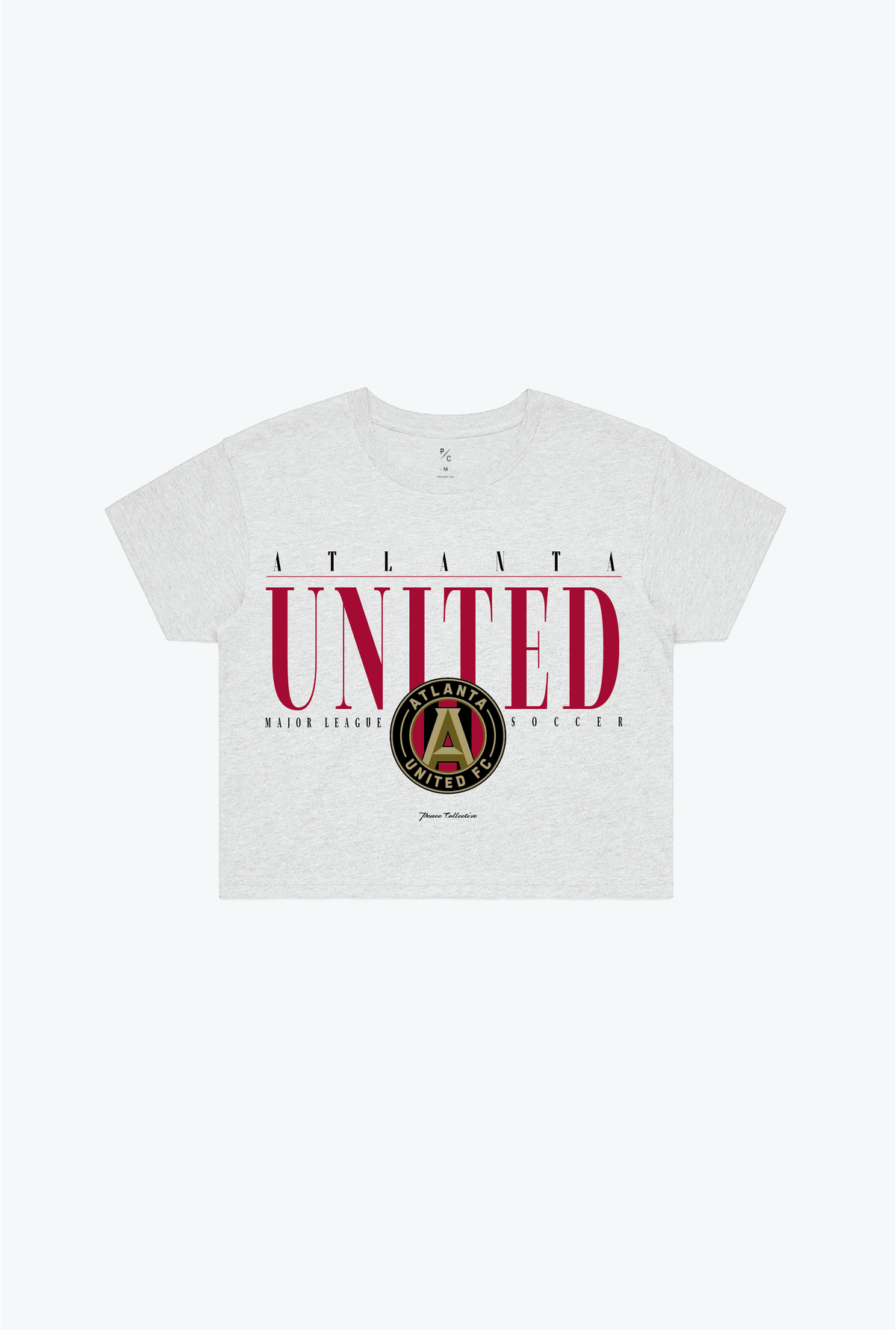 Atlanta United FC Throwback Cropped T-Shirt - Ash Grey