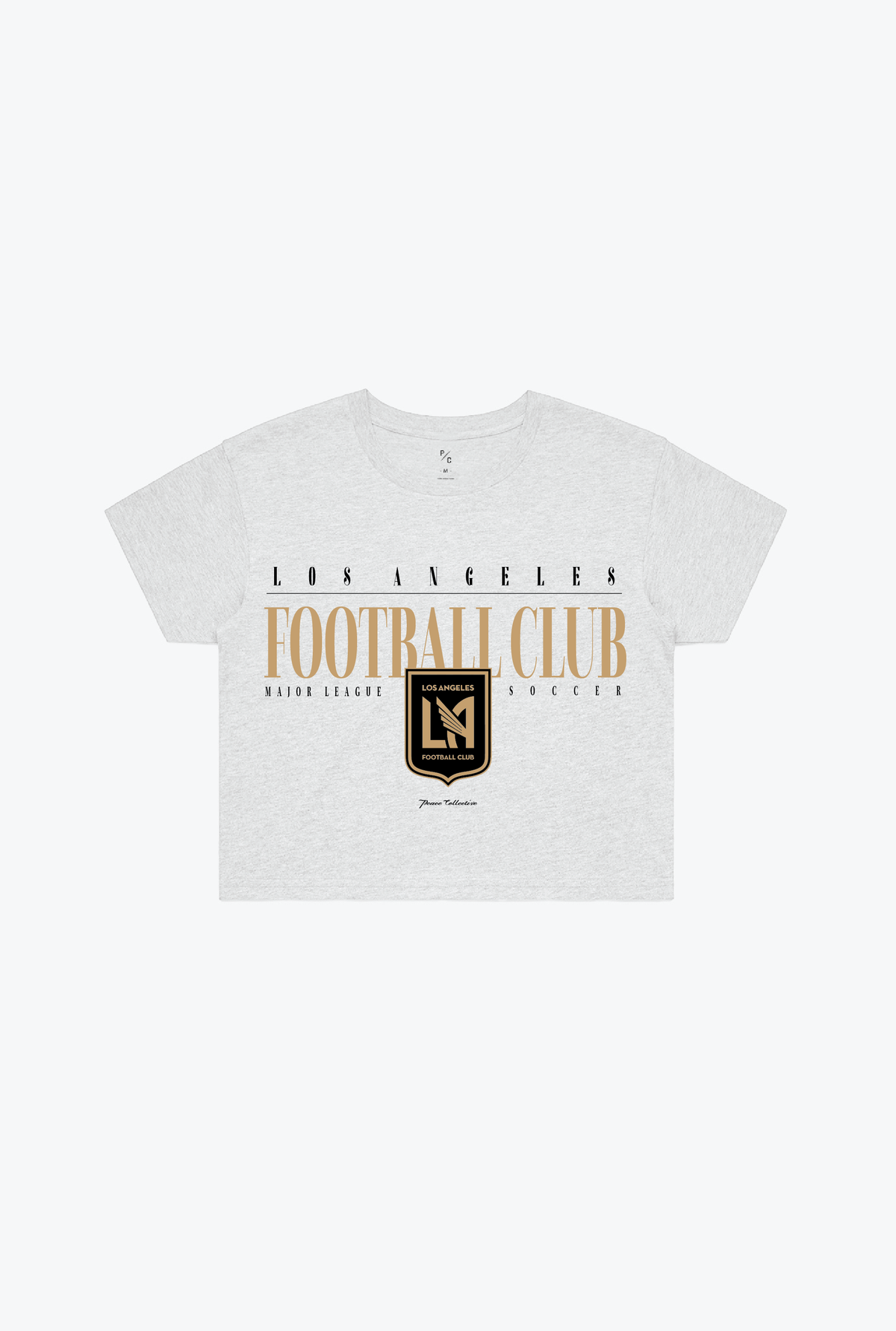 Los Angeles FC Throwback Cropped T-Shirt - Ash Grey